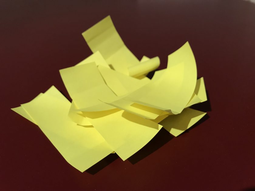 Gelbe Post-its