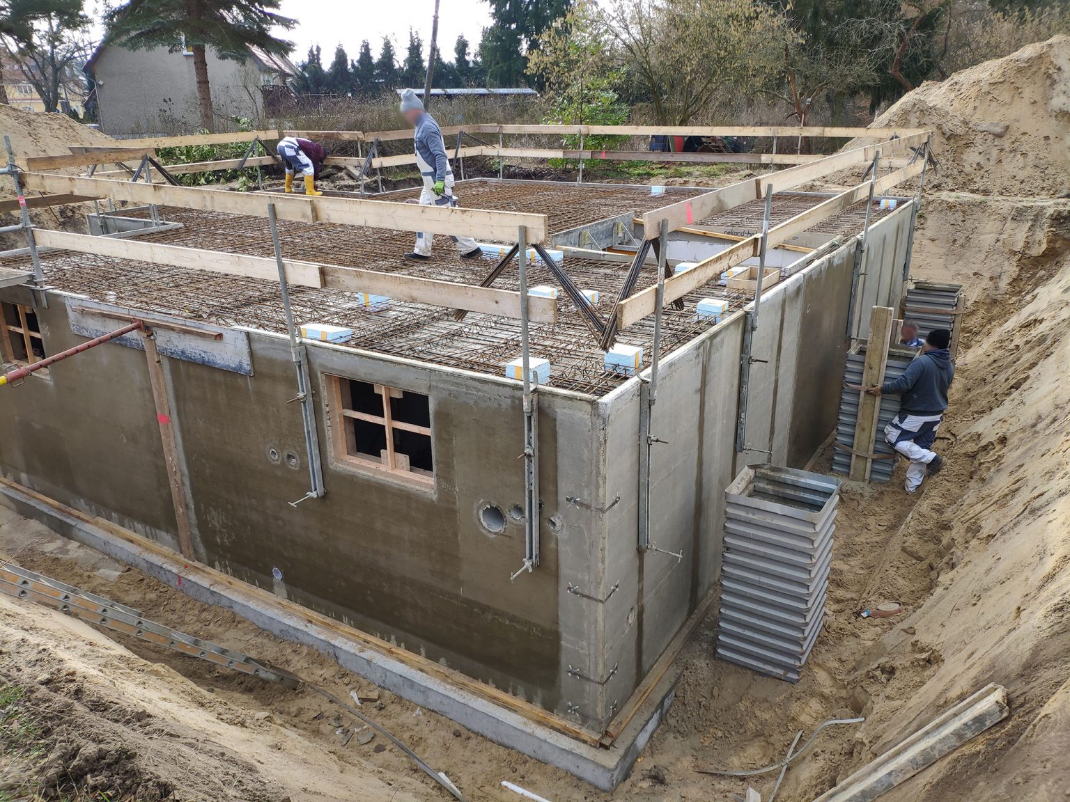 Unsere erste Decke - Die Kellerdecke - Haus am See Bau-Blog